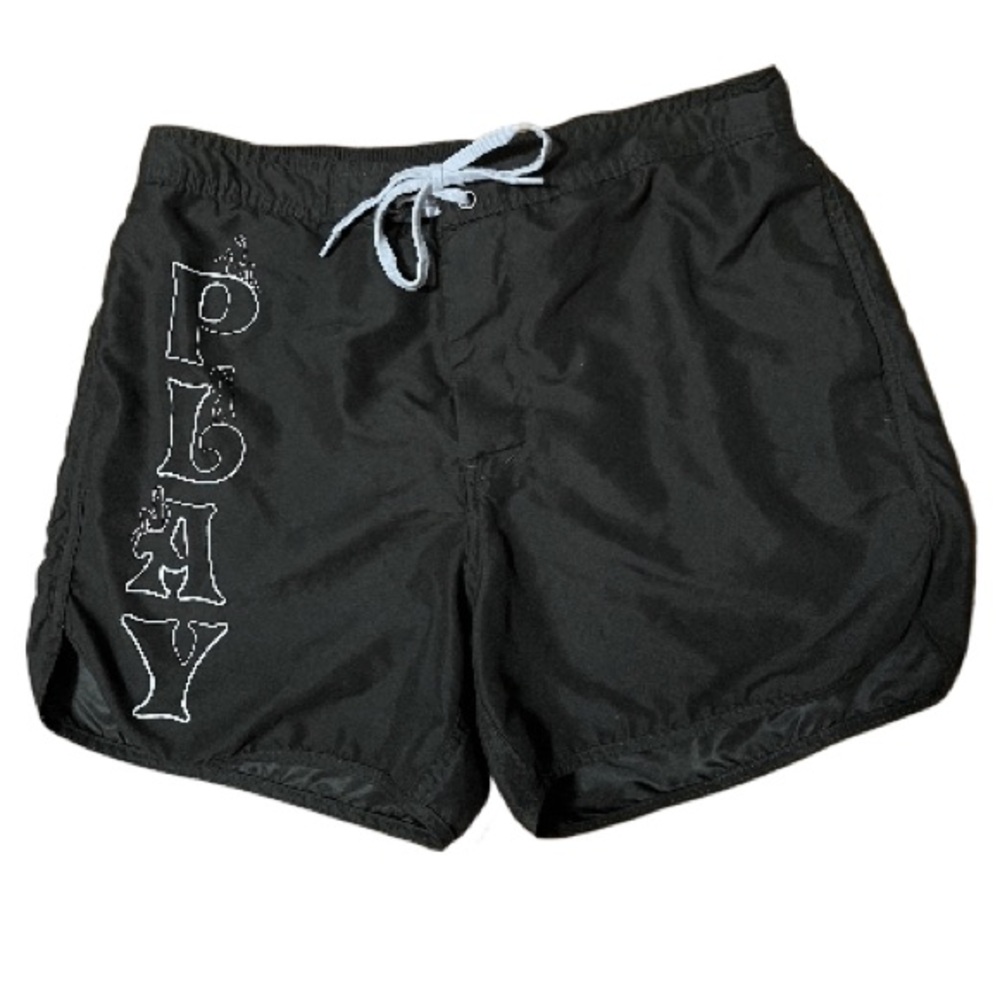 PacSun Playboy Drawstring Velcro Swim Shorts Size Small